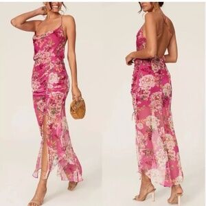 GORGOUS Sau Lee Freida Silky Dress  MAXI 8